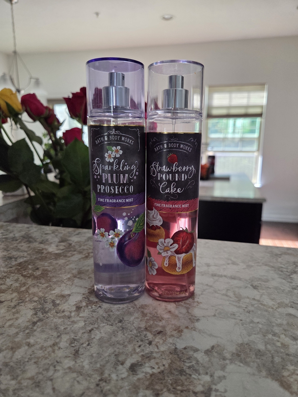 Bath & Body Works Sparkling Plum Prosecco & Strawberry Pound Cake Fine Fragrance